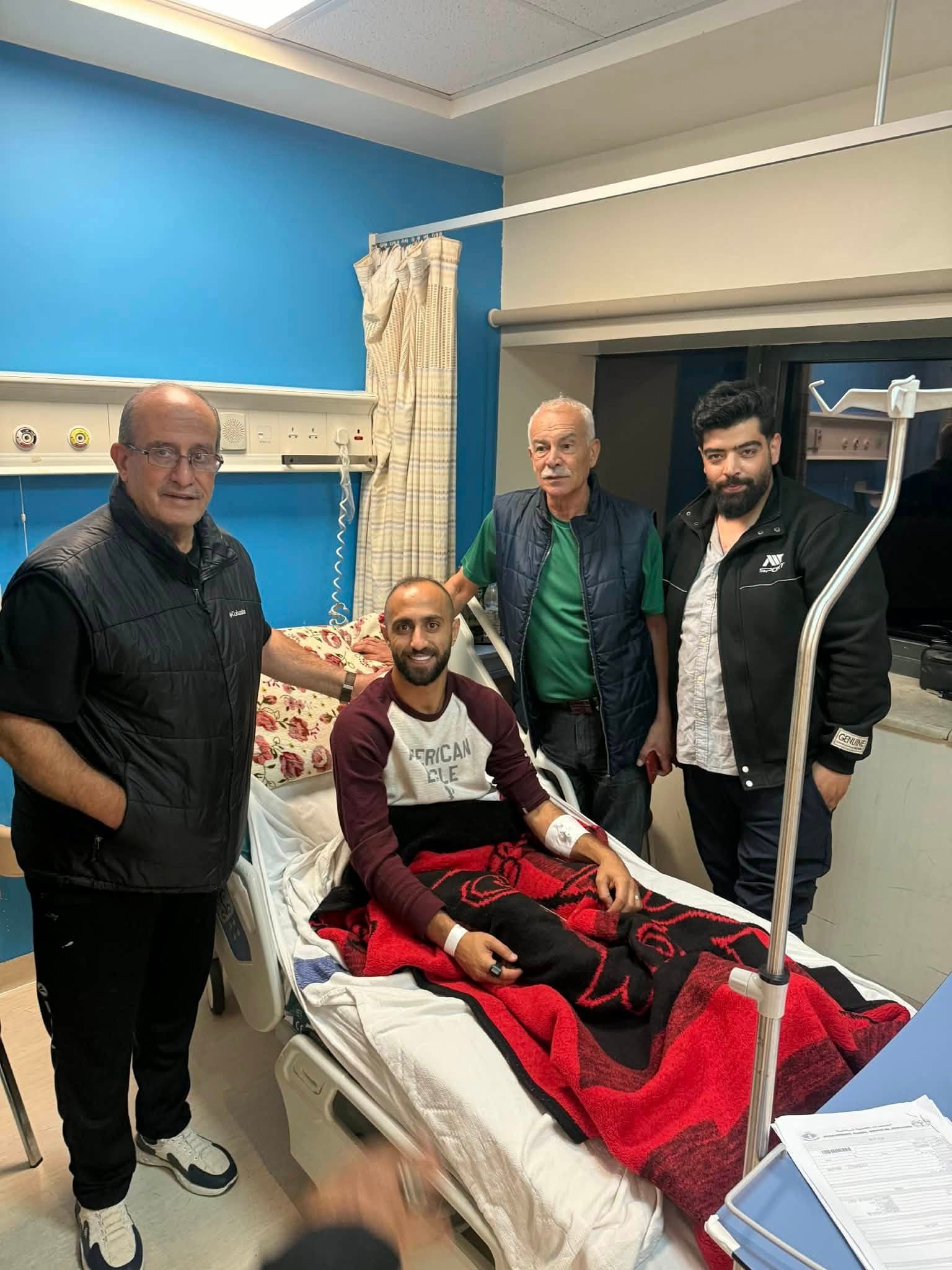 زياد شلباية يزور محمود شوكت للإطمئنان على صحته