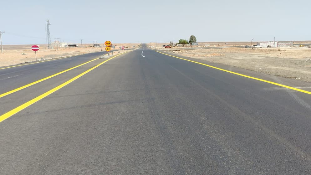 إنهاء الحزمة الثانية لمشروع إعادة تأهيل طريق معان مناجم الشيدية
