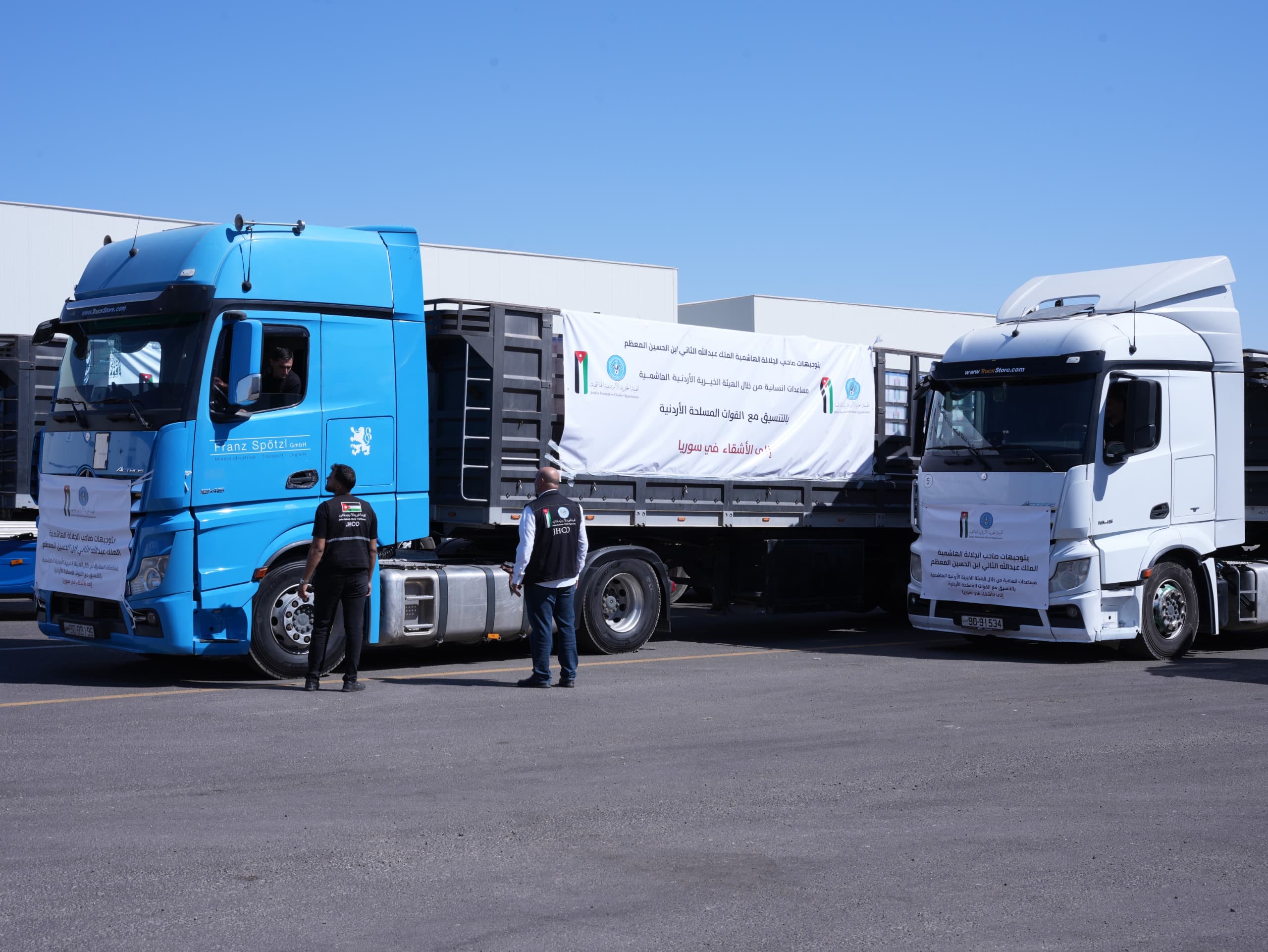 تضم 16 شاحنة.. الأردن يسيّر قافلة مساعدات جديدة إلى سوريا