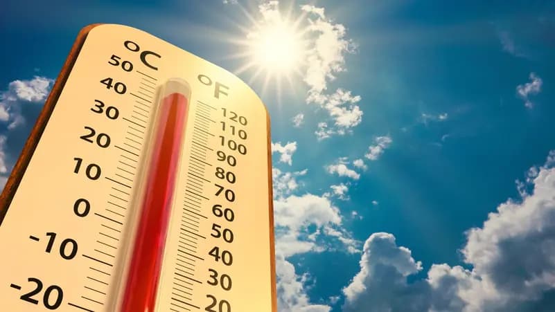"الأرصاد": الأزرق الجنوبي يسجل أعلى درجة حرارة بـ 46 درجة مئوية