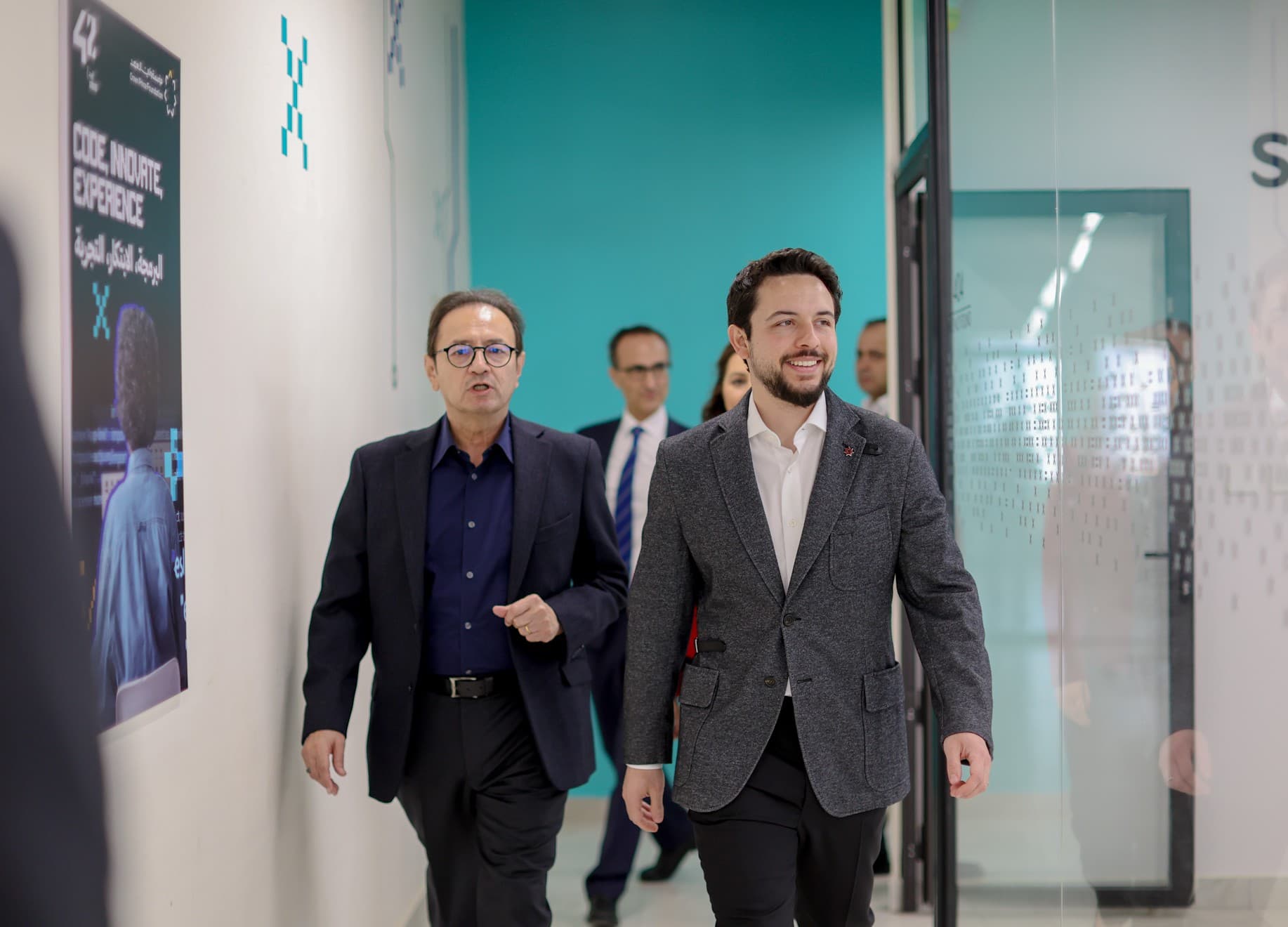 ولي العهد يفتتح مركز "42 إربد" المتخصص في علوم الحاسوب والبرمجة