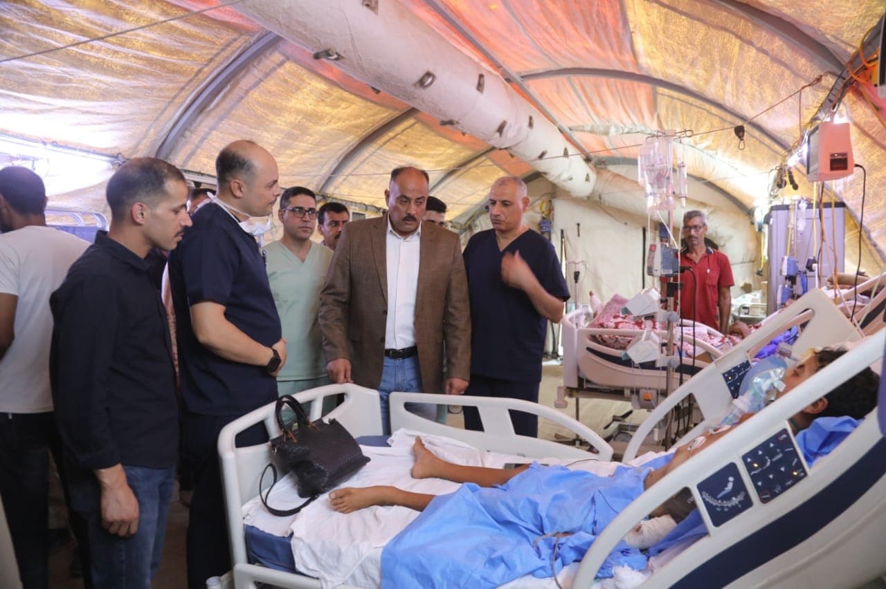 المستشفى الميداني جنوب غزة/7 استقبل 26 ألف حالة منذ منتصف تموز الماضي
