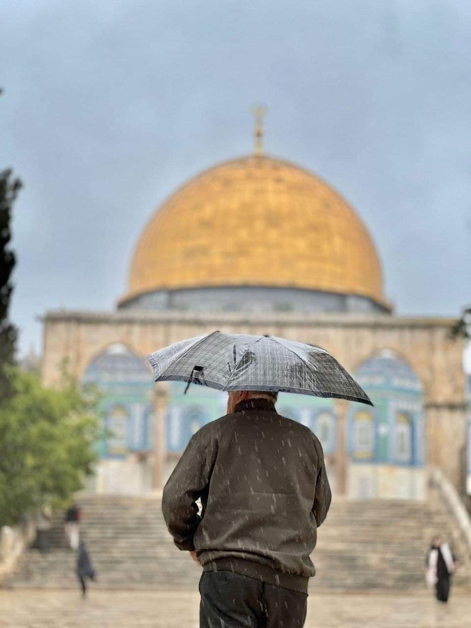 أجواء الشتاء في المسجد الأقصى