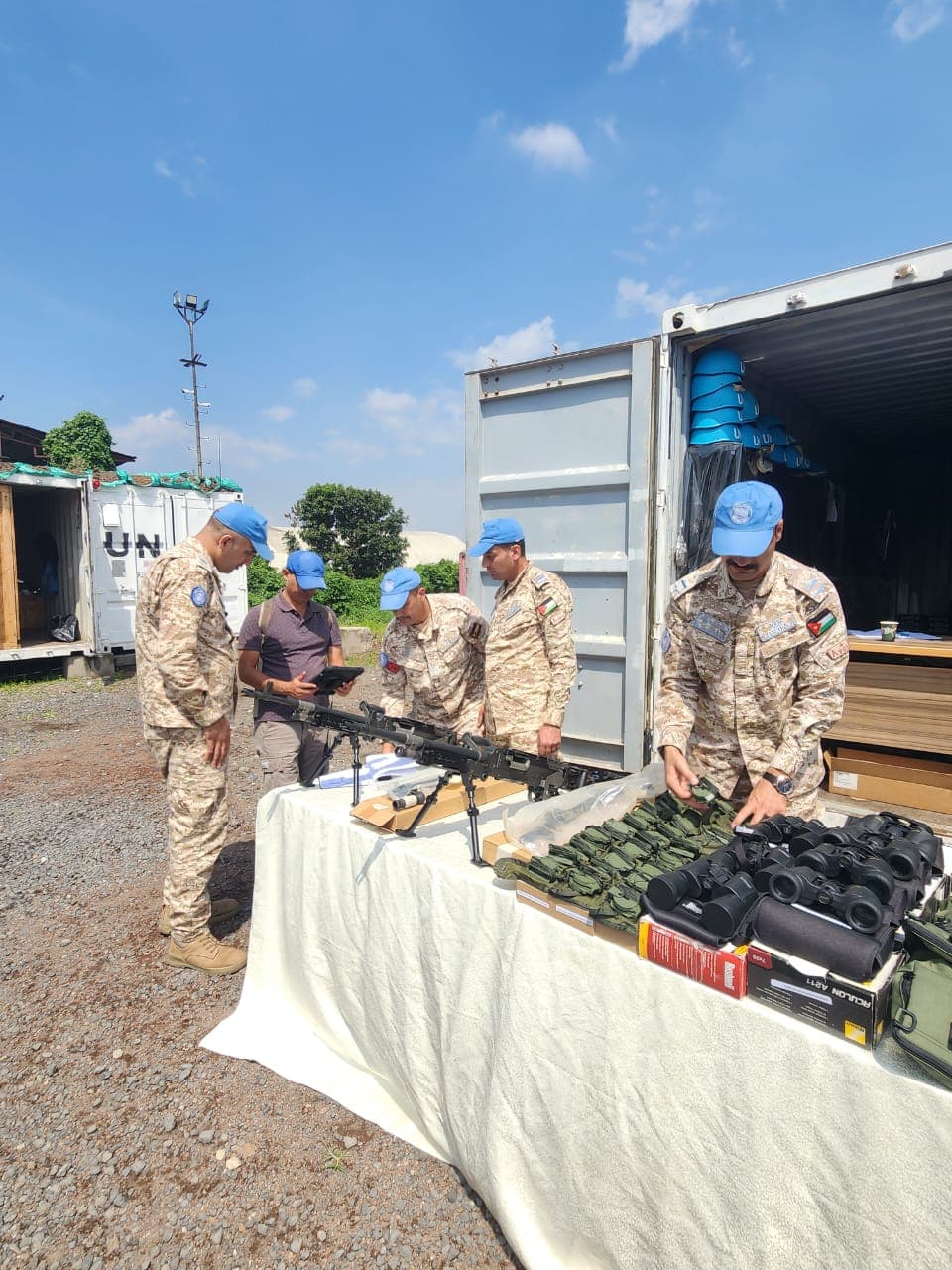 وحدة الطائرات العمودية الأردنية في الكونغو تجتاز تفتيش الجاهزية القتالية الأخير