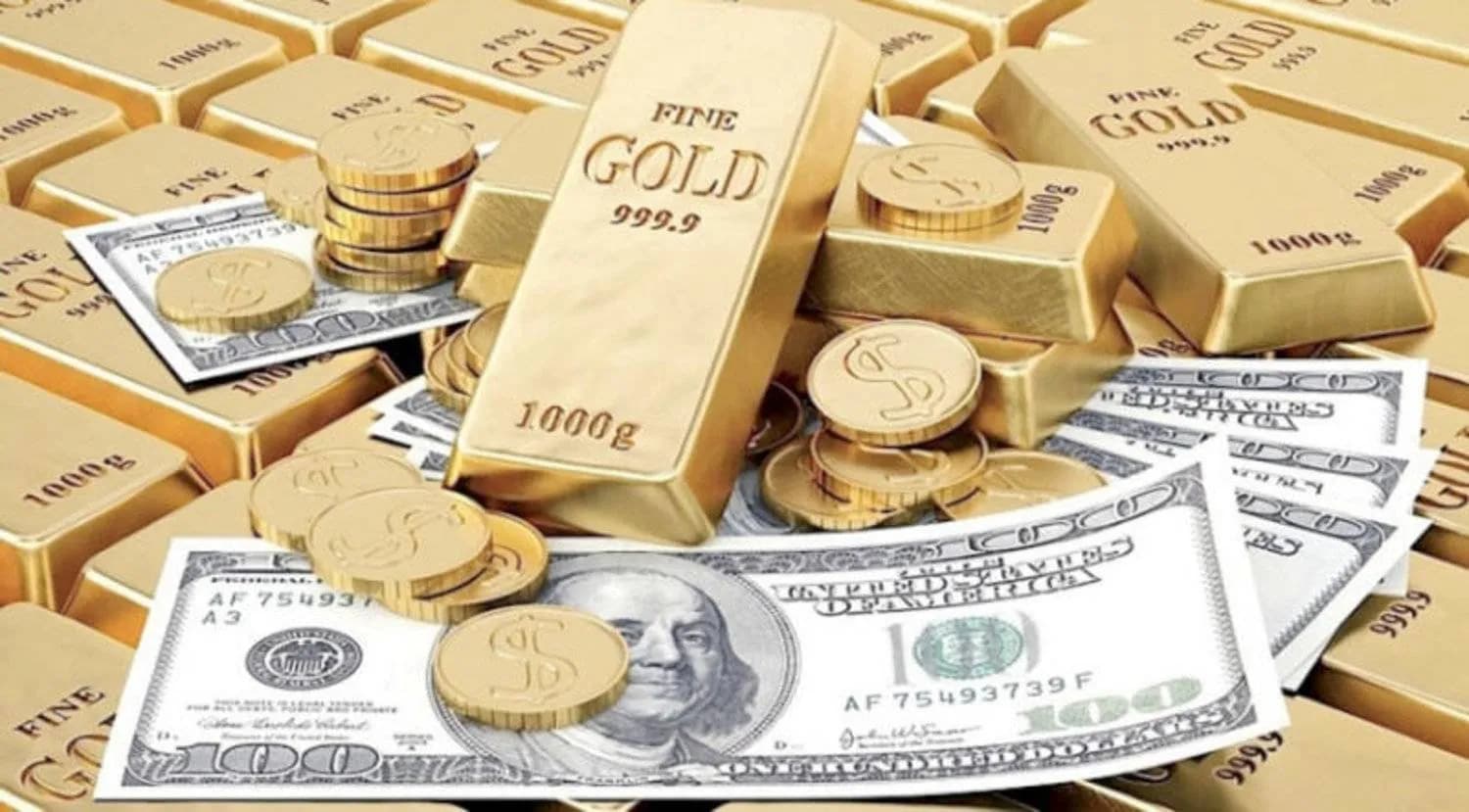 استقرار الذهب وانخفاض الدولار عالميا