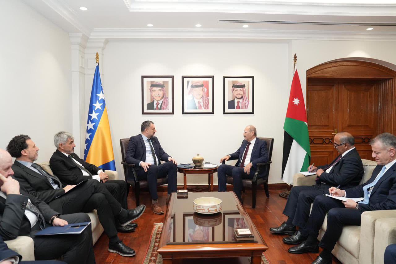 اتفاق أردني بوسني على خطة عمل لتعزيز التعاون في المجالات الاقتصادية والسياحية والتعليمية