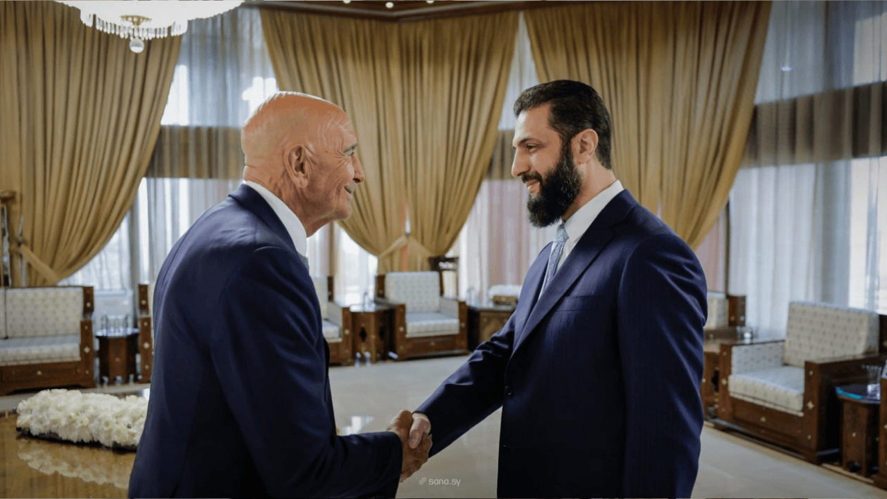 الشرع يؤكد للمبعوث الأمريكي على وحدة سوريا وسيادتها على كامل أراضيها