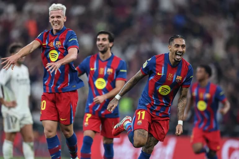 برشلونة بطلاً لكأس السوبر الإسباني بعد تخطيه ريال مدريد