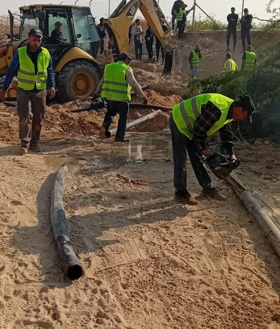 حملة أمنية في الكفرين لردم 8 آبار وخطوط ضخ مخالفة