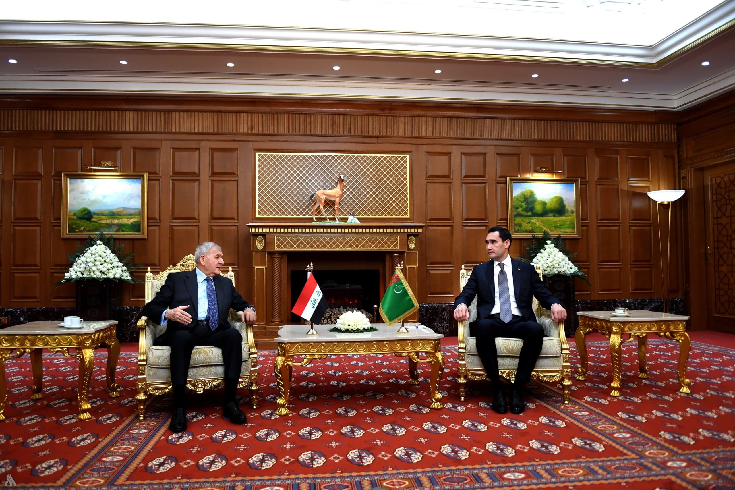 الرئيس العراقي ونظيره التركمانستاني يؤكدان أهمية تطوير العلاقات الثنائية بمختلف المجالات