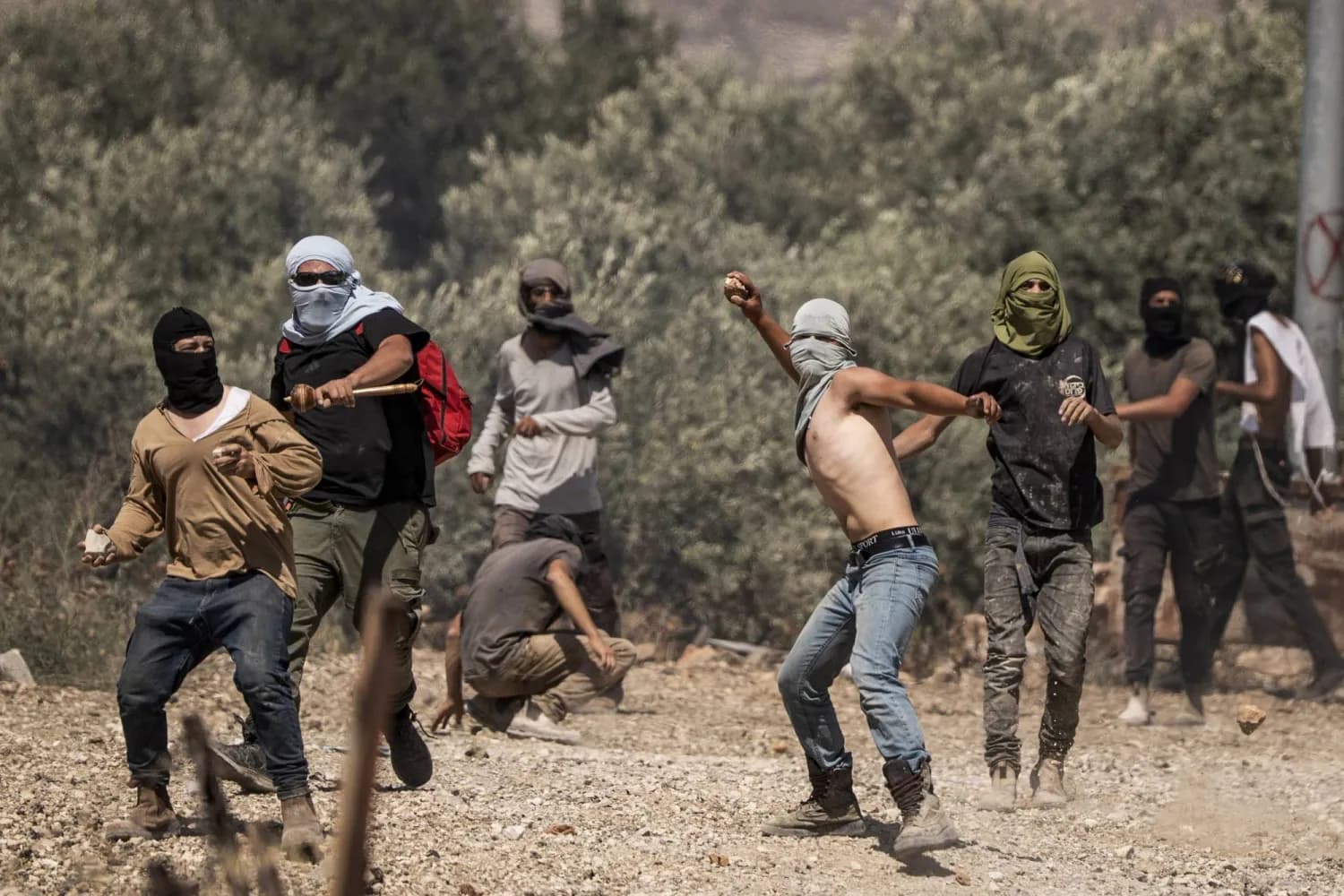 هجوم المستوطنين على خربة المركز في مسافر يطا جنوب الخليل