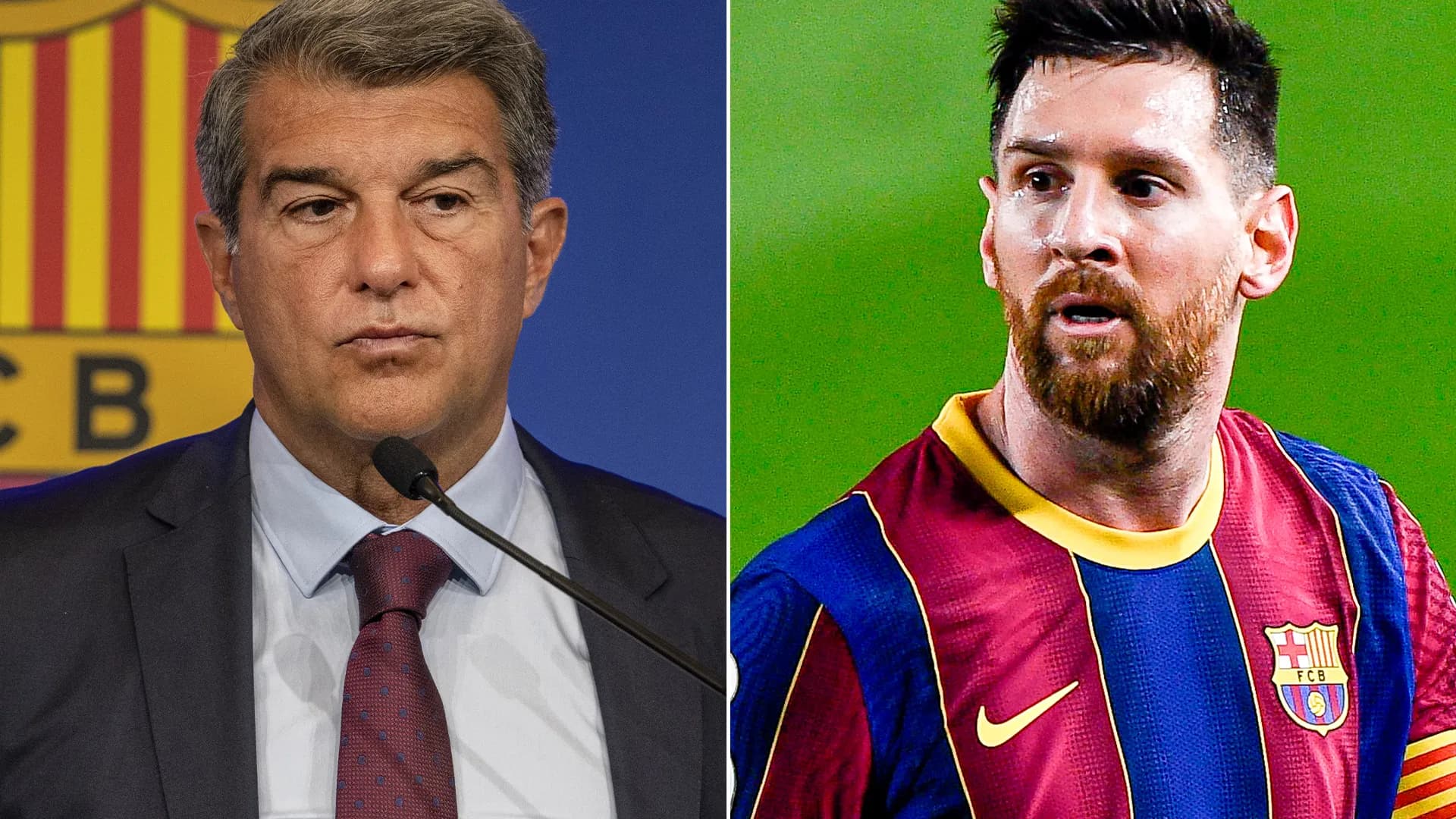 رئيس نادي برشلونة يكشف موقفه من عودة ميسي للنادي الكتالوني