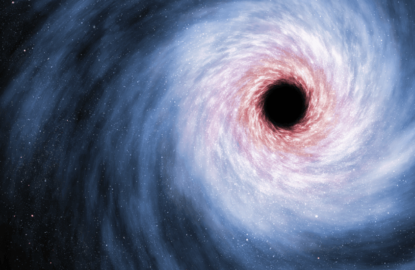 ثقب أسود عملاق يطلق رياحاً بسرعة مذهلة في مجرة بعيدة