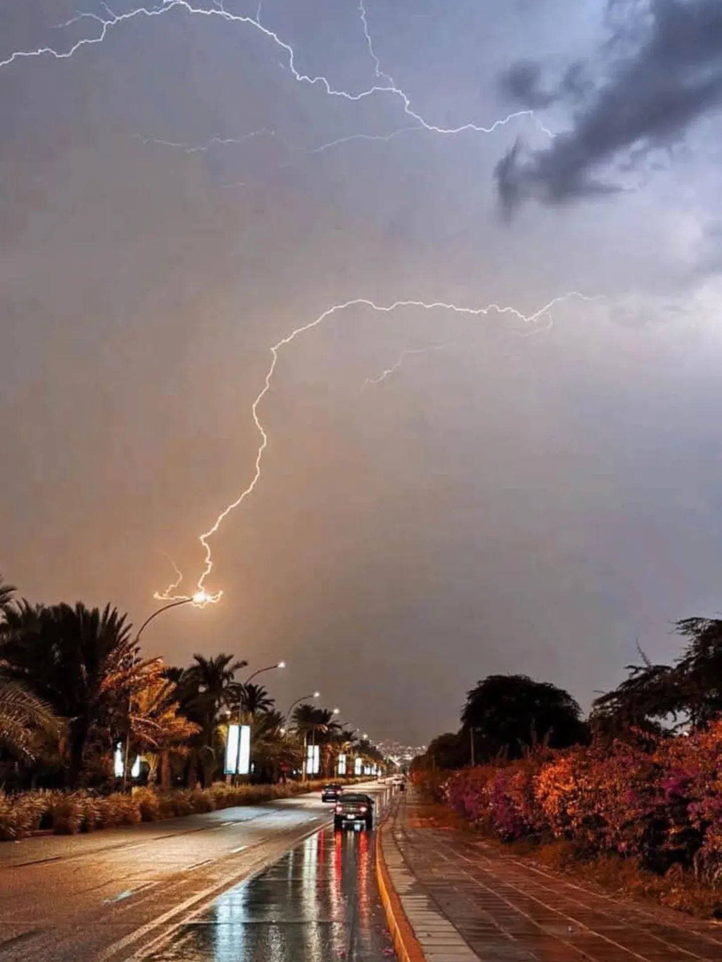 الأرصاد تحذر من عواصف رعدية نشطة وكثافة في البرق خلال الساعة القادمة