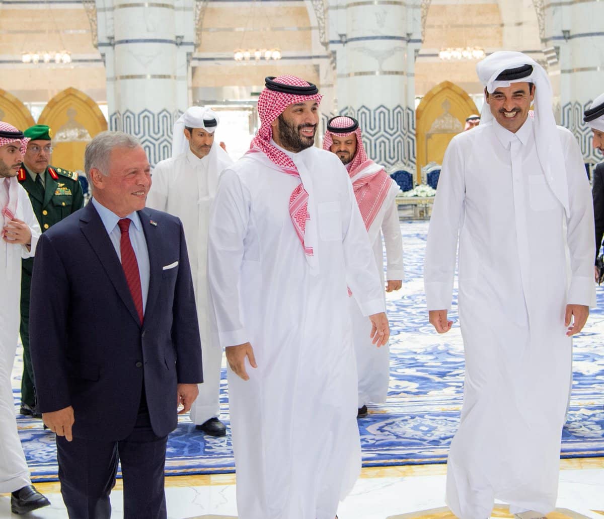 قمة ثلاثية أردنية سعودية قطرية في جدة
