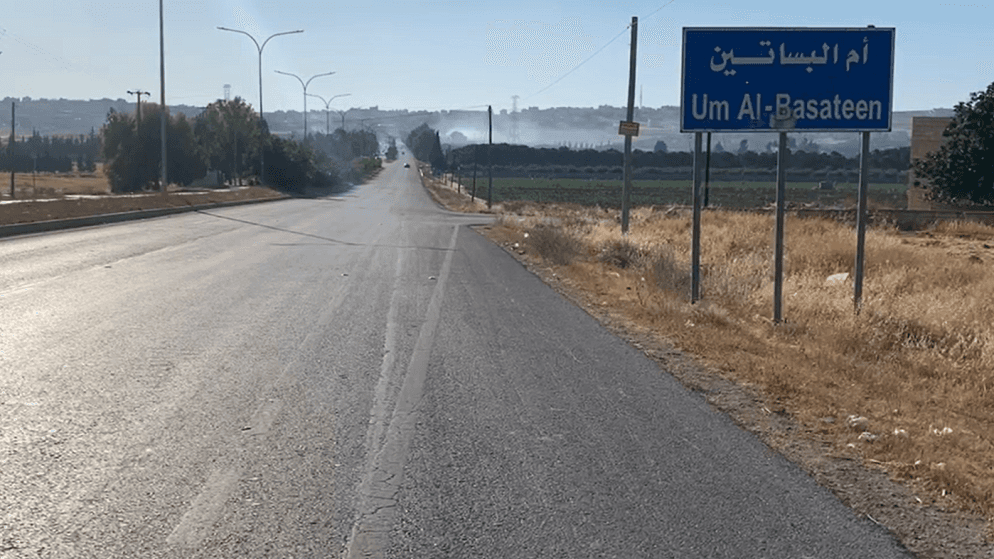 الأشغال تبدأ الأحد صيانة طريق ناعور- أم البساتين