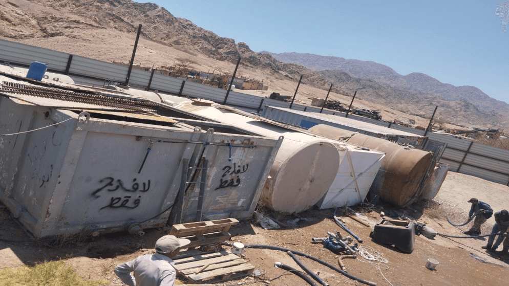 وزارة المياه تكشف تفاصيل أكبر اعتداء على خطوط المياه في العقبة