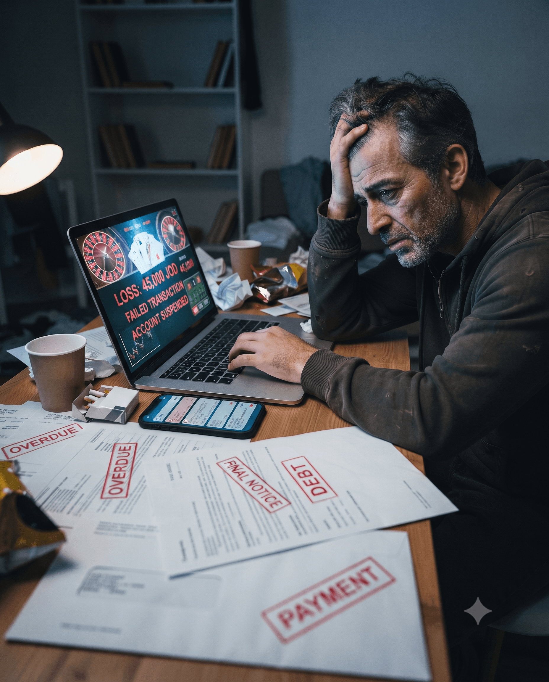 "بعت بيتي وسيارتي".. متورط بمراهنات وقمار إلكتروني يروي التفاصيل