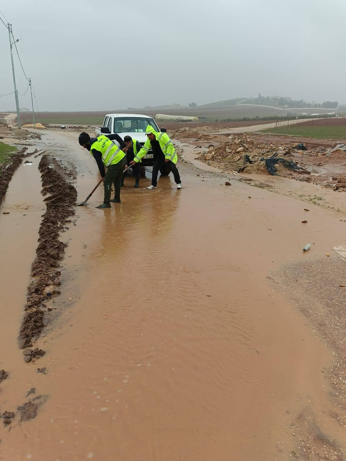 بلدية مادبا: لا مشاكل تُذكر خلال المنخفض الجوي