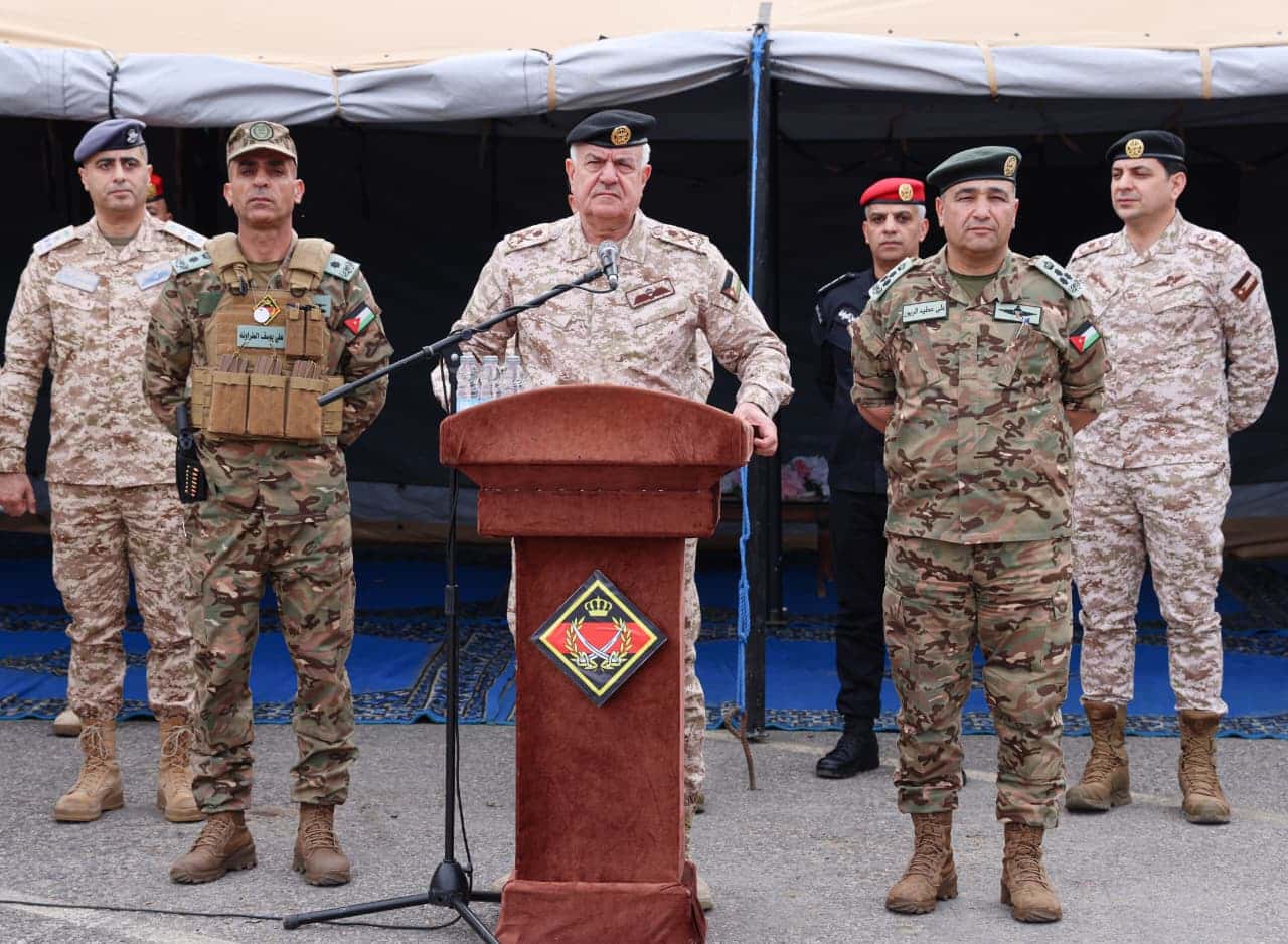 زار رئيس هيئة الأركان المشتركة، اللواء الركن يوسف أحمد الحنيطي، الأربع