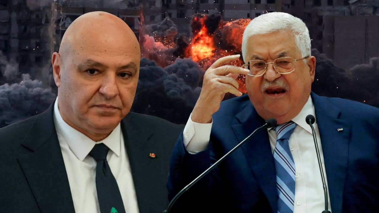 عباس يعرب للرئيس اللبناني عن تضامنه الكامل