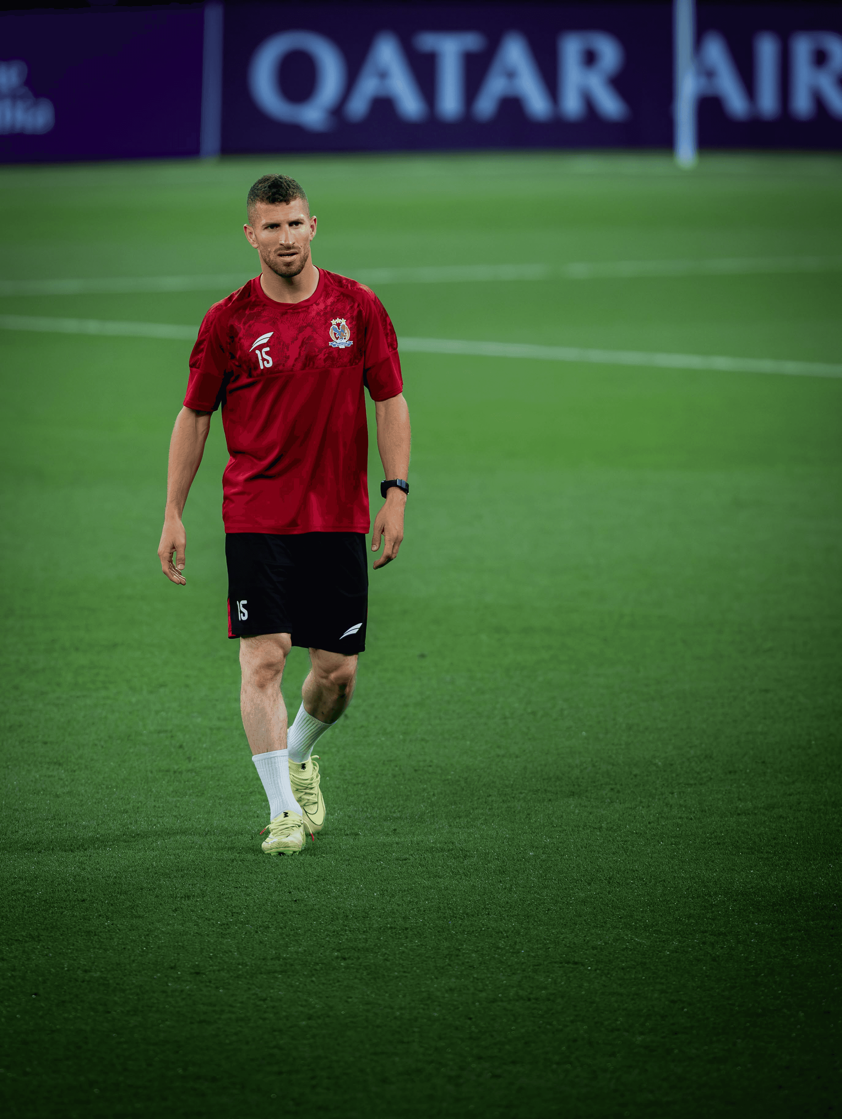 قرر الجهاز الفني للمنتخب الوطني الأردني استدعاء اللاعب أنس العوضات للا