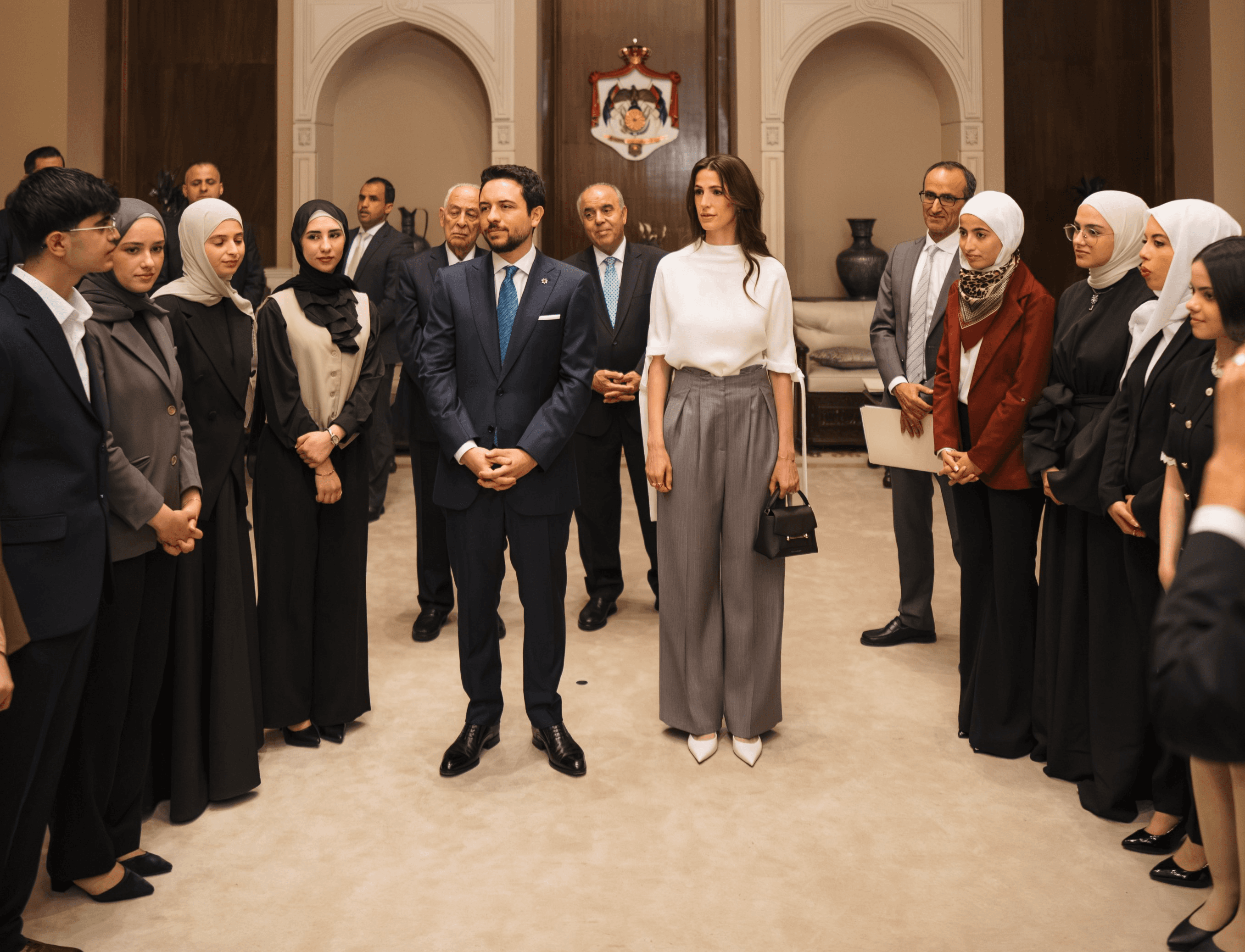 ولي العهد والأميرة رجوة يستقبلان أوائل الثانوية العامة لعام 2026