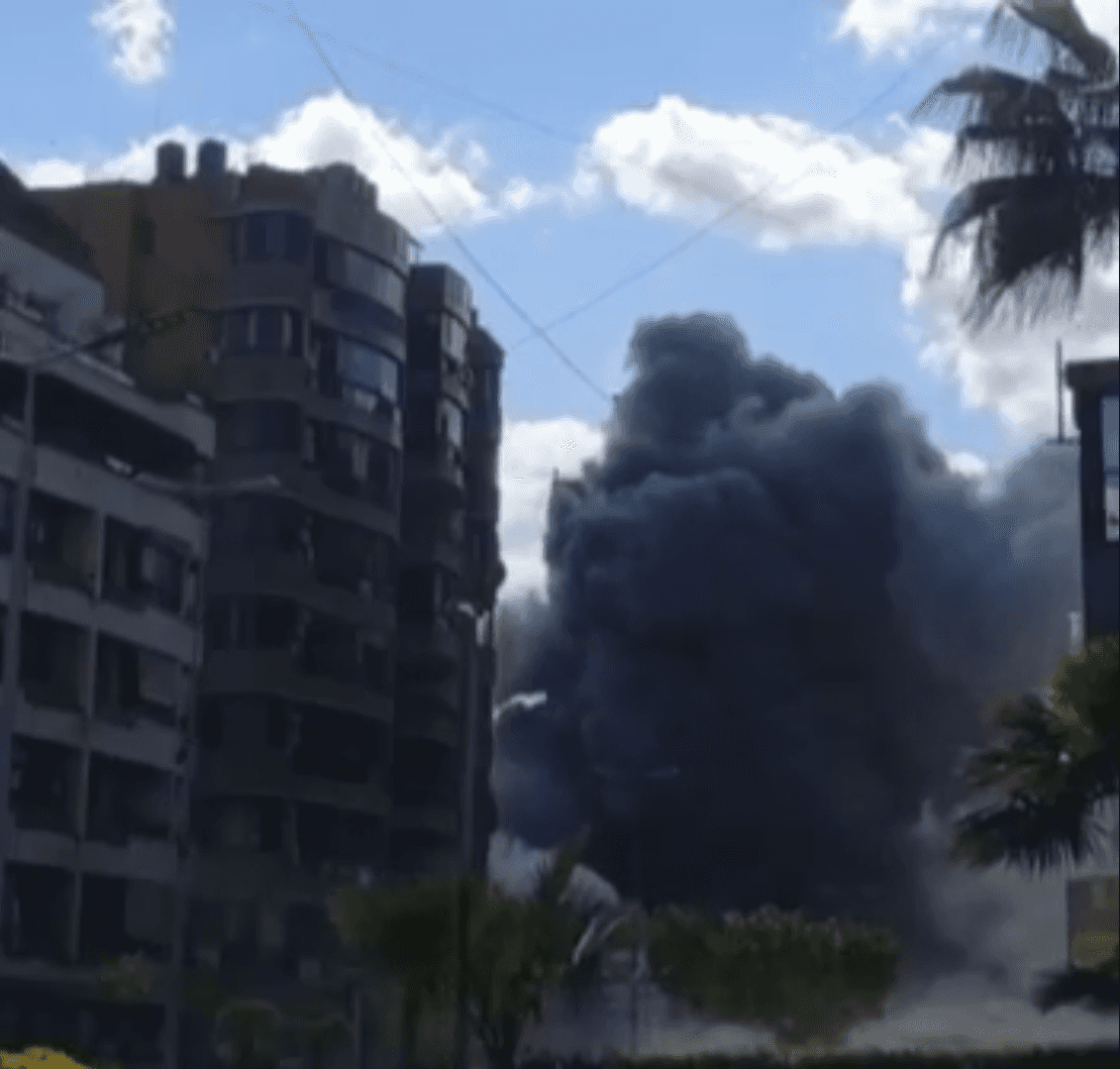 استهداف مجمع سكني في الضاحية الجنوبية لبيروت