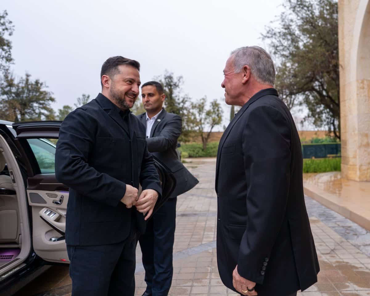 الدار - استقبل جلالة الملك عبدﷲ الثاني، اليوم الأحد، الرئيس الأوكراني