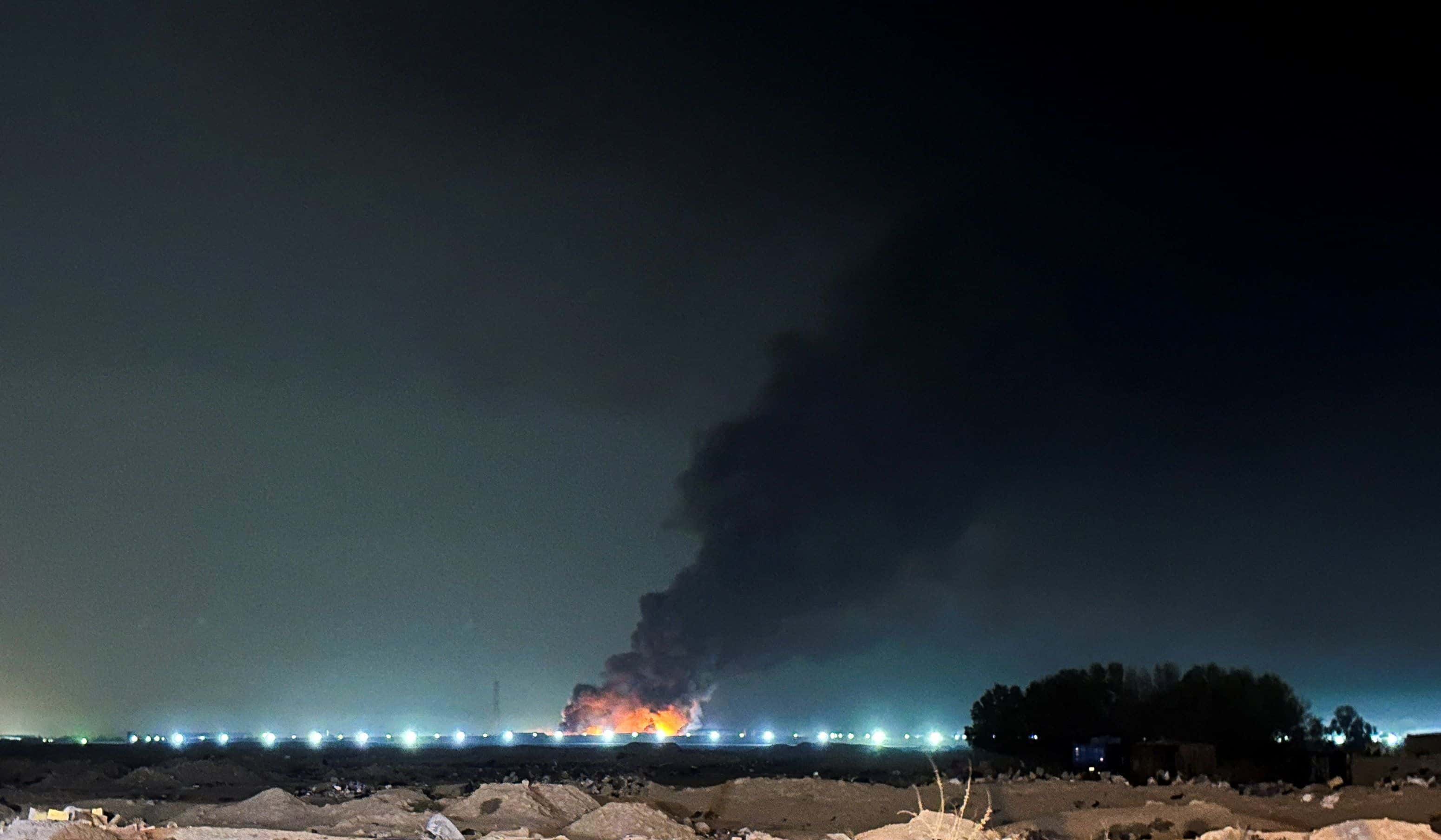 الدار - شهد محيط مطار بغداد الدولي، خلال ساعات منتصف ليل الثلاثاء، تصع