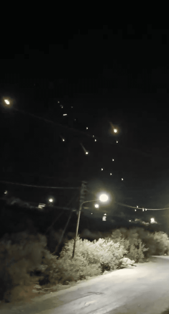 رصد أجسام طائرة إيرانية فوق عيرا في طريقها إلى الأراضي الفلسطينية المحتلة